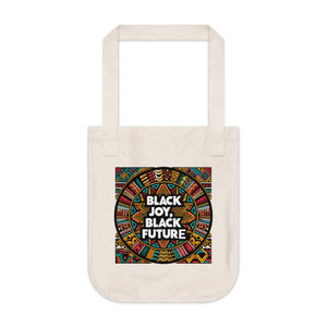 Vibrant Juneteenth Canvas Tote - Black Joy Organic Cotton - Dipaliz - Shopping Totes