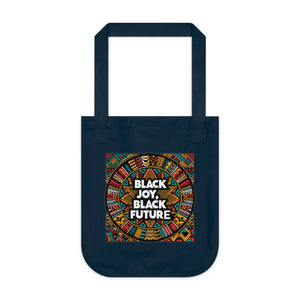 Vibrant Juneteenth Canvas Tote - Black Joy Organic Cotton - Dipaliz - Shopping Totes