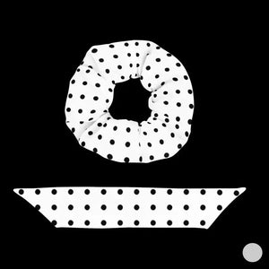 Sustainable Scrunchie - Polka Dot Eco Hair Tie - Dipaliz - Ponytail Holders