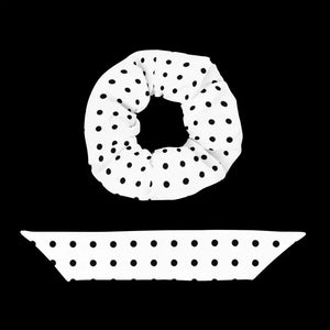 Sustainable Scrunchie - Polka Dot Eco Hair Tie - Dipaliz - Ponytail Holders