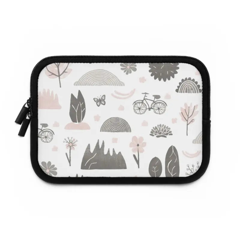 Ultimate Sleek Black Polyester Laptop Sleeve for Nature Lovers - 7’’