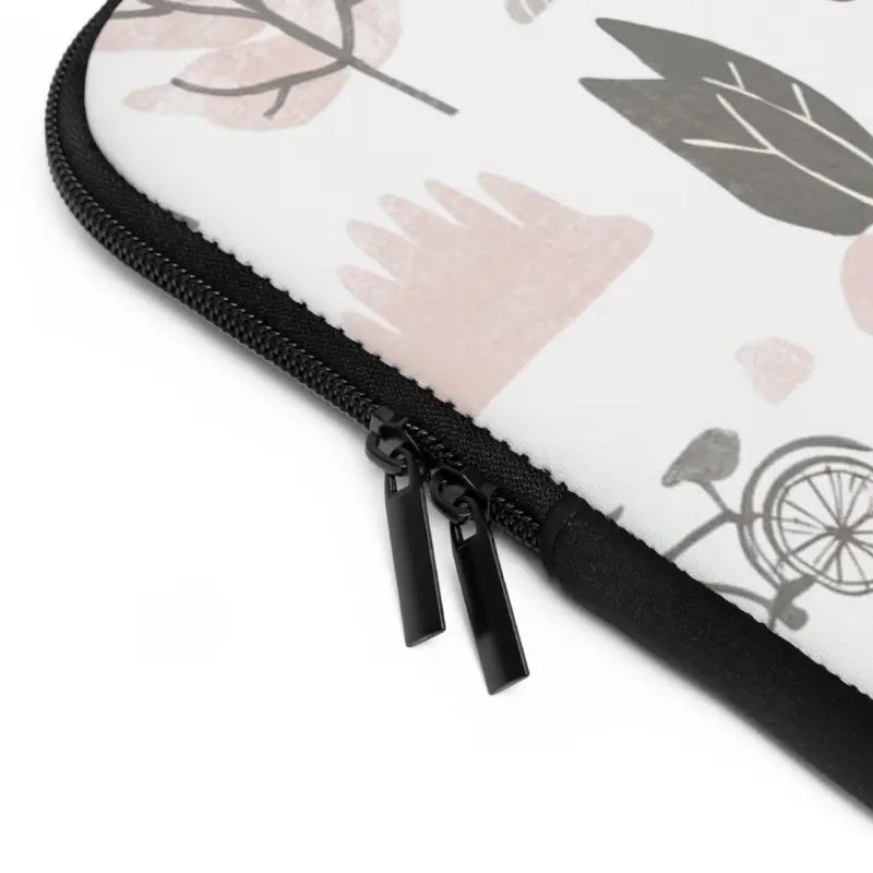 Ultimate Sleek Black Polyester Laptop Sleeve for Nature Lovers