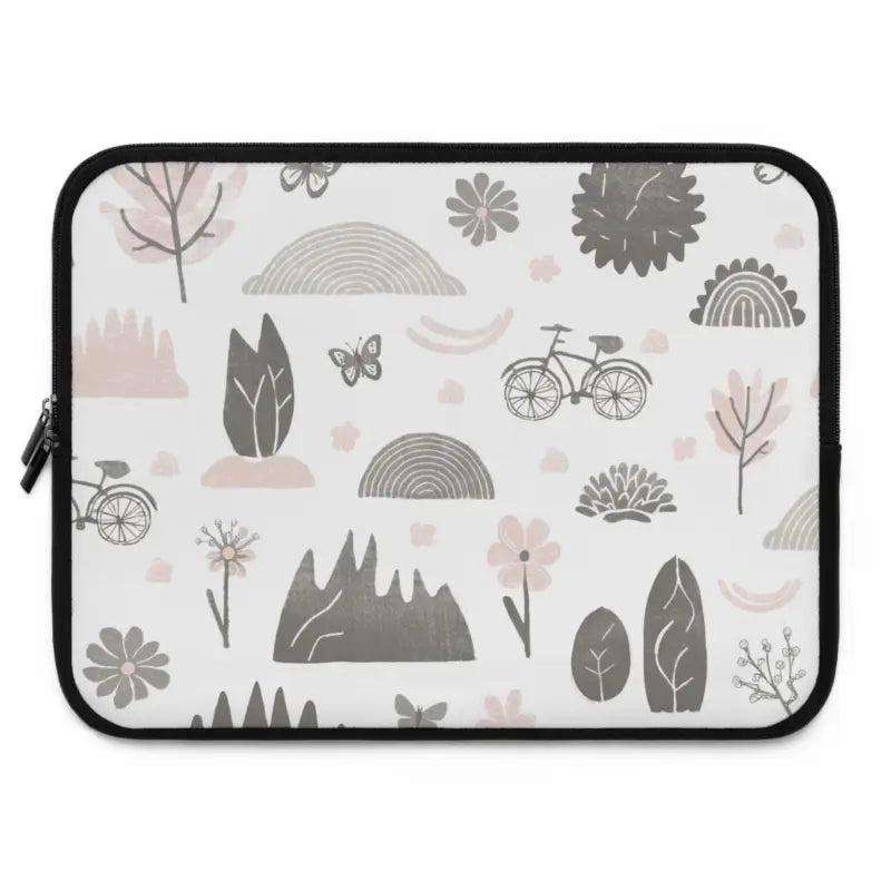 Ultimate Sleek Black Polyester Laptop Sleeve for Nature Lovers - 15’’