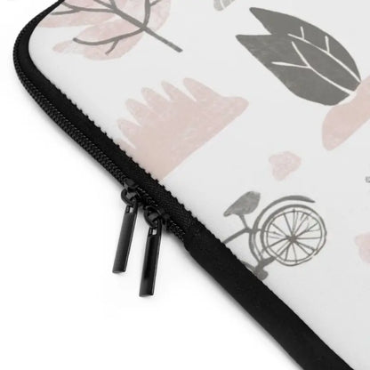 Ultimate Sleek Black Polyester Laptop Sleeve for Nature Lovers