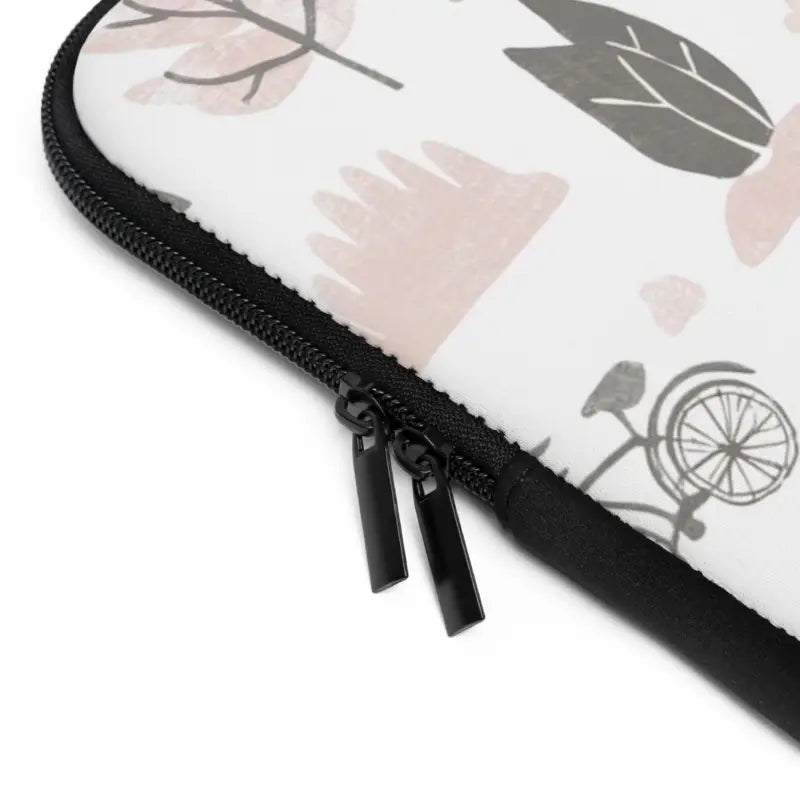 Ultimate Sleek Black Polyester Laptop Sleeve for Nature Lovers