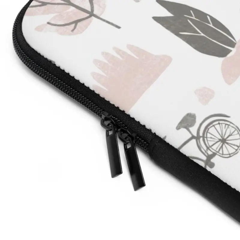 Ultimate Sleek Black Polyester Laptop Sleeve for Nature Lovers