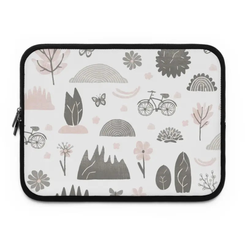 Ultimate Sleek Black Polyester Laptop Sleeve for Nature Lovers - 13’’