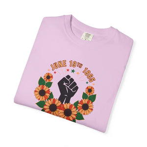 Black Power Sunflower Graphic Tee Cotton - Dipaliz - T-shirts