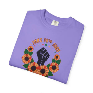 Black Power Sunflower Graphic Tee Cotton - Dipaliz - T-shirts