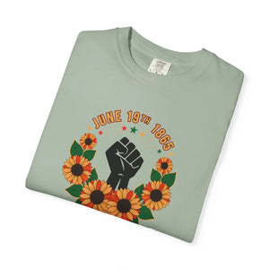 Black Power Sunflower Graphic Tee Cotton - Dipaliz - T-shirts