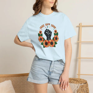 Black Power Sunflower Graphic Tee Cotton - Dipaliz - T-shirts