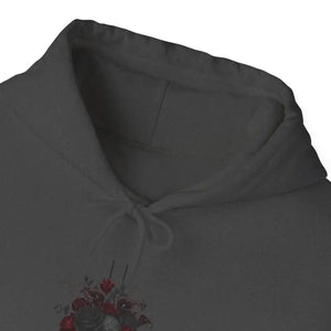 Dark Floral Hoodie - Moody Black Rose Art Print - Dipaliz - Hoodies