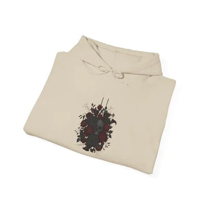 Dark Floral Hoodie - Moody Black Rose Art Print - Dipaliz - Hoodies