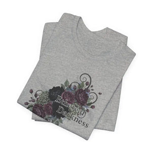 Women’s Fashion Soft Goth Floral Crew Neckline Tee - Dipaliz - T-shirts