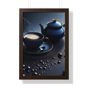 Framed Vertical Poster - Bold Fashion Wall Art - Dipaliz - 16″ x 24″ / Walnut - Posters Prints & Visual Artwork