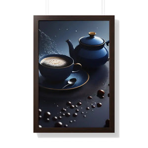 Framed Vertical Poster - Bold Fashion Wall Art - Dipaliz - 20’’ x 30’’ / Walnut - Posters Prints & Visual Artwork