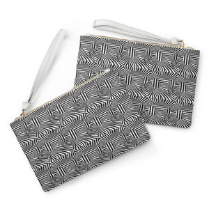 Checkered Black and White Toiletry Bag - Vegan Leather - Dipaliz - Bags