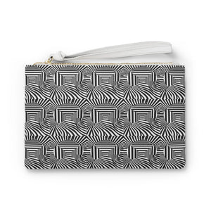 Checkered Black and White Toiletry Bag - Vegan Leather - Dipaliz - Bags