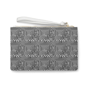 Checkered Black and White Toiletry Bag - Vegan Leather - Dipaliz - Bags