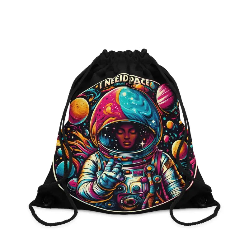 Blast off with the Astronaut Outdoor Drawstring Bag - one Size Bags