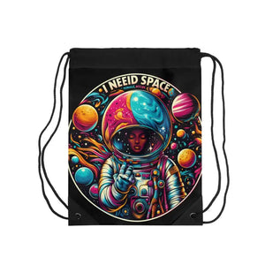 Astronaut Outdoor Drawstring Bag Stellar Style Light Travels Dipaliz - one Size - Backpacks
