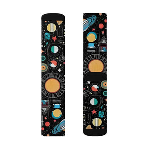 Abstract Planets Sublimation Socks Cosmic Design - Dipaliz