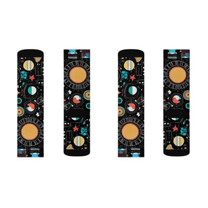 Abstract Planets Sublimation Socks Cosmic Design - Dipaliz
