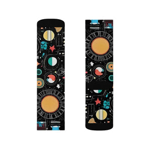 Abstract Planets Sublimation Socks Cosmic Design - Dipaliz