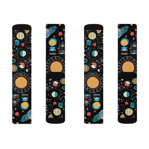Abstract Planets Sublimation Socks Cosmic Design - Dipaliz