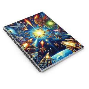 Space Notebook Ruled Line Paper Fashion Style - Dipaliz - one Size - Notebooks & Notepads
