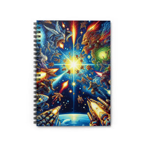 Space Notebook Ruled Line Paper Fashion Style - Dipaliz - one Size - Notebooks & Notepads