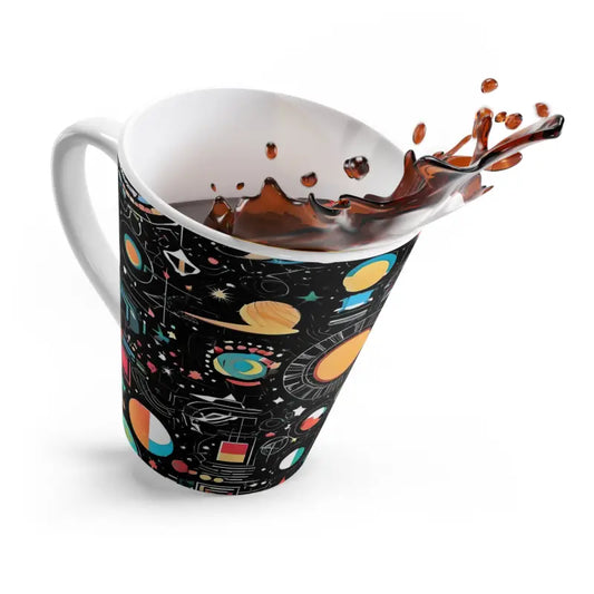 Blast off your Morning with a Cosmic 12oz Solar System Latte Mug