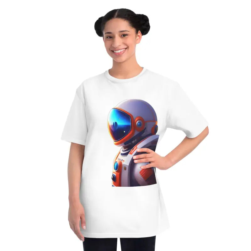 Blast off in Organic Unisex Classic Astronaut Tees - T-shirt