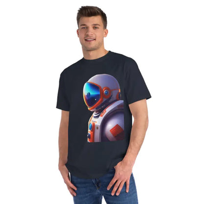 Blast off in Organic Unisex Classic Astronaut Tees - Pacific / s T-shirt