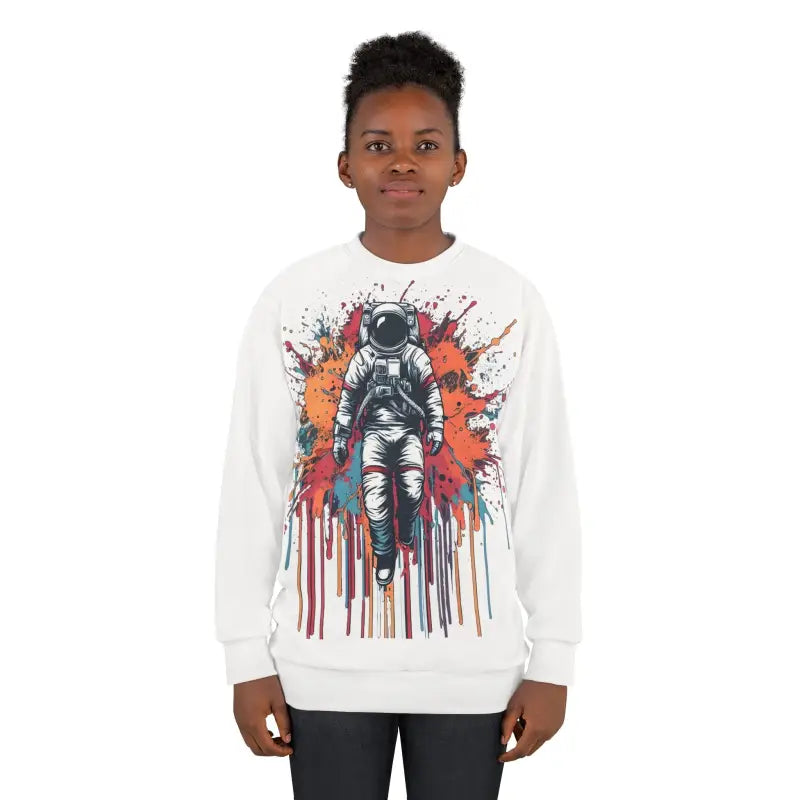 Astronaut Color Splash Unisex Sweatshirt - Cool All-over Design - All Over Prints