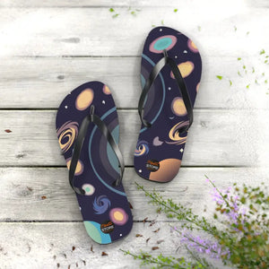 Unisex Flip Flops Universe Stars Planets Cosmic Comfort Dipaliz - Slippers