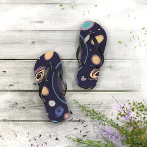 Unisex Flip Flops Universe Stars Planets Cosmic Comfort Dipaliz - Slippers