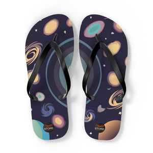 Unisex Flip Flops Universe Stars Planets Cosmic Comfort Dipaliz - Xl / Black Sole - Slippers