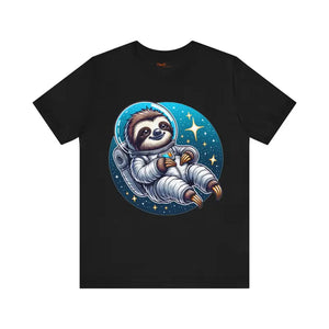 Sloth Astronaut Jersey Tee - Space Fashion Statement - Dipaliz - T-shirts
