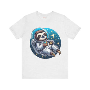 Sloth Astronaut Jersey Tee - Space Fashion Statement - Dipaliz - T-shirts