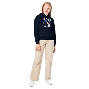 Heavy Blend Hoodie - Youth Cosmos Style - Dipaliz - Navy / Xs - Hoodies