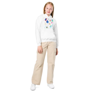 Heavy Blend Hoodie - Youth Cosmos Style - Dipaliz - White / Xs - Hoodies