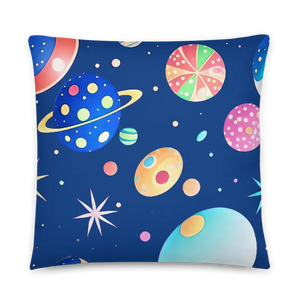 Space Lover’s Basic Pillow 100% Polyester Cosmic Design - Dipaliz - Throw Pillows