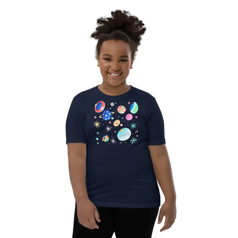 Blast off in Style: Youth Cosmic Space Tee - Navy / s Kid’s Clothing