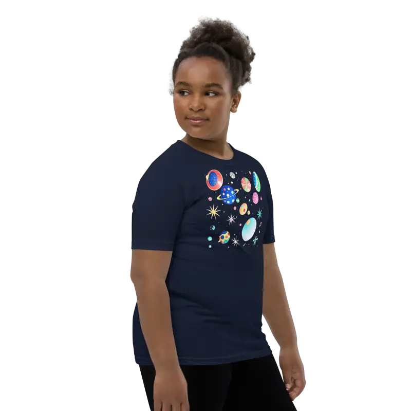 Blast off in Style: Youth Cosmic Space Tee - Kid’s Clothing