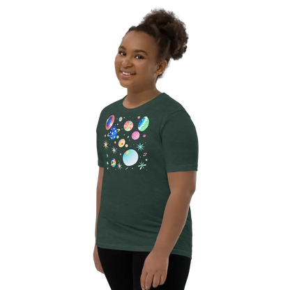 Blast off in Style: Youth Cosmic Space Tee - Kid’s Clothing