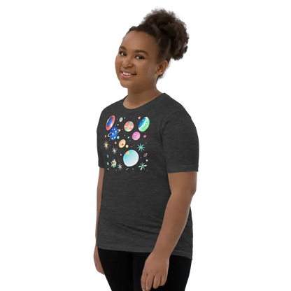 Blast off in Style: Youth Cosmic Space Tee - Kid’s Clothing