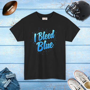 Super Football Blue Heavy Cotton Tee - Classic Fit - Dipaliz - T-shirts