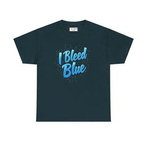 Super Football Blue Heavy Cotton Tee - Classic Fit - Dipaliz - T-shirts
