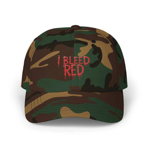 Bleed Red Classic Dad Cap - Cotton Football Gear - Dipaliz - Hats